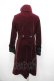 画像2: PUNK RAVE / ベルベットハイネックナポレオンロングジャケット  ボルドーＸ黒 I-26-01-13-029-PU-JA-SA-ZI (2)