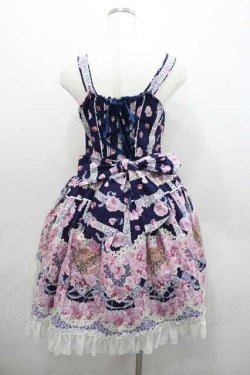 画像2: BABY,THE STARS SHINE BRIGHT / Le Bouquet Eternel柄ジャンパースカートI  ネイビー I-26-01-13-030-BA-OP-SA-ZI