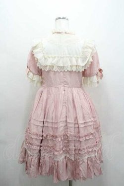 画像2: Mie Ye / ローズリボン刺繍半袖ワンピース  ピンク I-26-01-13-037-0-OP-SA-ZI