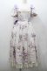 画像1: Forest Wardrobe 森林衣樹 / パンジー総柄半袖ワンピース  アイボリーＸパープル I-26-01-13-043-0-OP-SA-ZI (1)