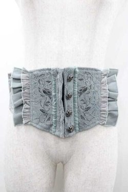 画像1: Hoshibako Works / 藤花集 中華風刺繍　コルセット M ミントグレー I-26-01-15-001-LO-ZA-SA-ZI