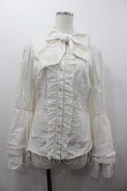 画像1: Hoshibako Works / エグランティーヌ スタンドカラードレッシーブラウス  ベージュ I-26-01-15-004-LO-BL-SA-ZI