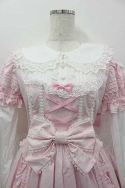 画像2: Angelic Pretty / Dolly Girl付け袖ワンピース  ピンクＸ白 I-26-01-15-038-AP-OP-SA-ZI
