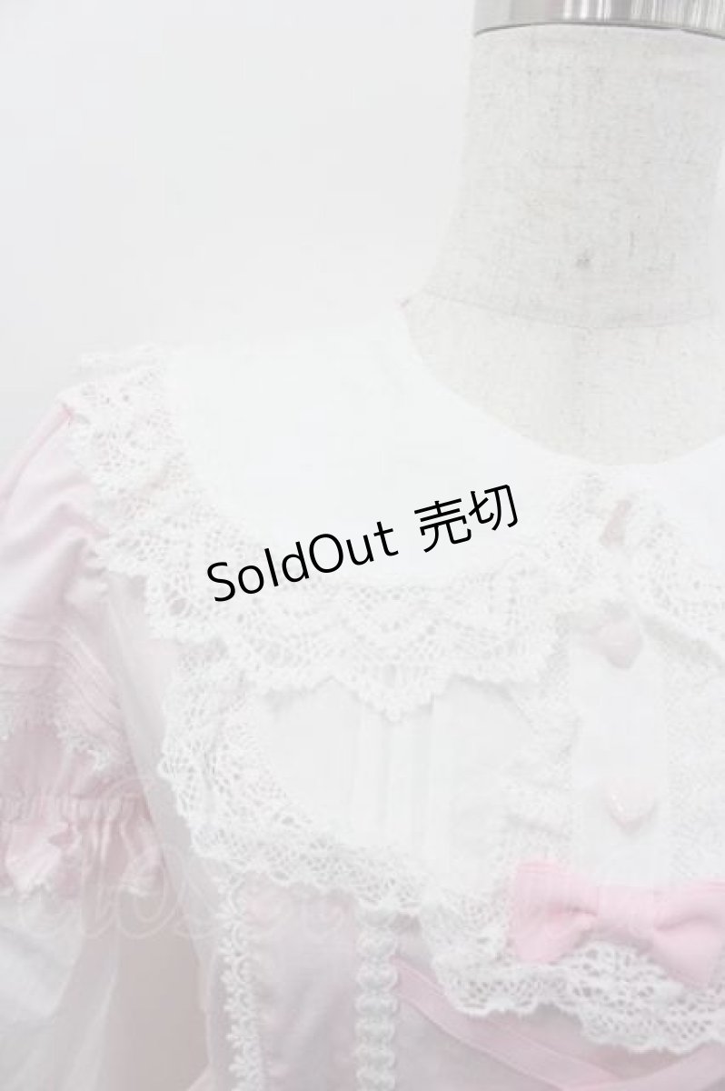 画像3: Angelic Pretty / Dolly Girl付け袖ワンピース  ピンクＸ白 I-26-01-15-038-AP-OP-SA-ZI (3)