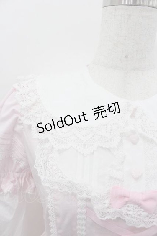 画像3: Angelic Pretty / Dolly Girl付け袖ワンピース  ピンクＸ白 I-26-01-15-038-AP-OP-SA-ZI (3)