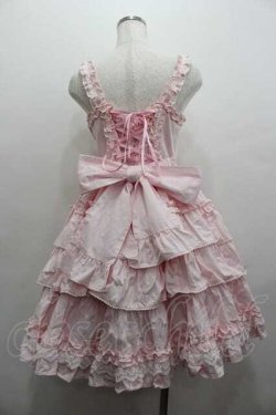 画像3: Angelic Pretty / Prettyフリルジャンパースカート  ピンクＸ白 I-26-01-15-042-AP-OP-SA-ZI