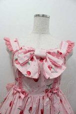 画像3: Angelic Pretty / Cherry Berry Bunny胸リボンジャンパースカート  ピンク I-26-01-15-045-AP-OP-SA-ZI (3)