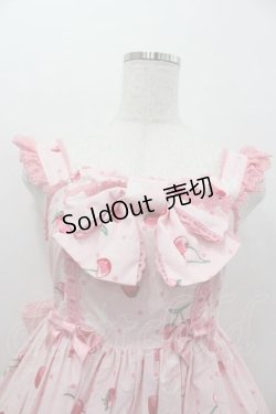 画像3: Angelic Pretty / Cherry Berry Bunny胸リボンジャンパースカート  ピンク I-26-01-15-045-AP-OP-SA-ZI