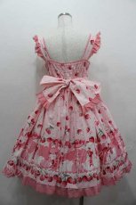 画像4: Angelic Pretty / Cherry Berry Bunny胸リボンジャンパースカート  ピンク I-26-01-15-045-AP-OP-SA-ZI (4)