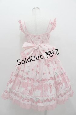画像4: Angelic Pretty / Cherry Berry Bunny胸リボンジャンパースカート  ピンク I-26-01-15-045-AP-OP-SA-ZI