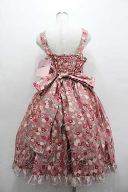 画像4: metamorphose / 【プラスサイズ】和柄ジャンパースカート＆リボンクリップセット（和花総柄） 2 ピンク I-26-01-15-047-ME-OP-SA-ZI