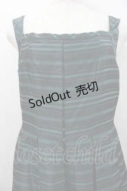 画像2: Jane Marple Dans Le Salon / ボーダーノースリーブワンピース  グリーン I-26-01-15-052-JM-OP-SA-ZI