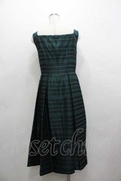 画像3: Jane Marple Dans Le Salon / ボーダーノースリーブワンピース  グリーン I-26-01-15-052-JM-OP-SA-ZI