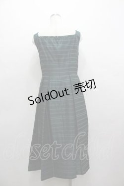 画像3: Jane Marple Dans Le Salon / ボーダーノースリーブワンピース  グリーン I-26-01-15-052-JM-OP-SA-ZI