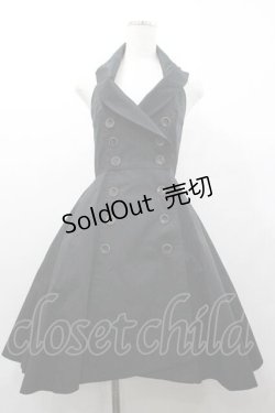 画像1: Sheglit / ホルターネックベストワンピース  黒 I-26-01-15-057-EL-OP-SA-ZI