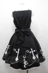 画像2: Moi-meme-Moitie / 薔薇十字ジャンパースカート 9号 黒 I-26-01-15-059-MO-OP-TE-ZI (2)