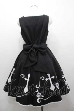 画像2: Moi-meme-Moitie / 薔薇十字ジャンパースカート 9号 黒 I-26-01-15-059-MO-OP-TE-ZI