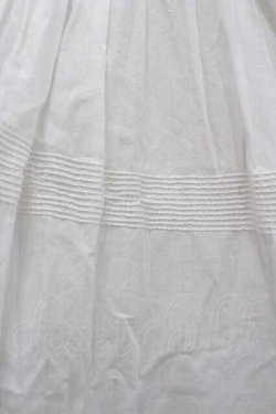 画像3: WONDERFUL WORLD / ロゴ刺繍エプロンドレス  ホワイト I-26-01-15-060-LO-OP-SA-ZI