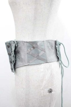 画像2: Hoshibako Works / 藤花集 中華風刺繍　コルセット M ミントグレー I-26-01-15-001-LO-ZA-SA-ZI