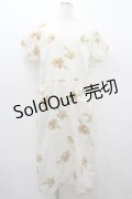 PINK HOUSE / いちごブーケプリント半袖ワンピース  アイボリー I-26-01-15-064-LO-OP-SA-ZI