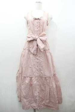 画像1: PINK HOUSE / ギンガムチェックノースリーブワンピース  ピンクチェック I-26-01-15-069-LO-OP-SA-ZI