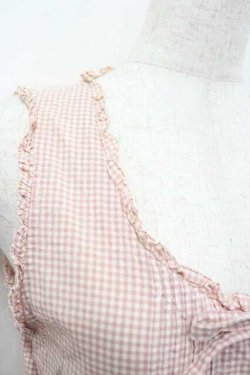 画像3: PINK HOUSE / ギンガムチェックノースリーブワンピース  ピンクチェック I-26-01-15-069-LO-OP-SA-ZI