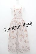 PINK HOUSE / ジャム&パンプリントエプロンジャンパースカート  ピンク I-26-01-15-071-LO-OP-SA-ZI
