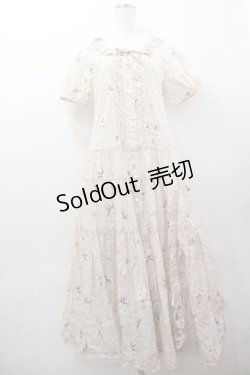 画像1: PINK HOUSE / SAKURA半袖たくし上げリボンワンピース  ピンク I-26-01-15-072-LO-OP-SA-ZI