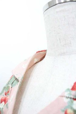 画像3: PINK HOUSE / いちご柄半袖ワンピース  ピンク I-26-01-15-073-LO-OP-SA-ZI