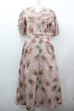 画像1: PINK HOUSE / いちご柄セーラーワンピース  ピンク I-26-01-15-078-LO-OP-SA-ZI