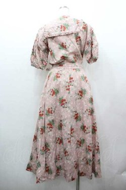 画像2: PINK HOUSE / いちご柄セーラーワンピース  ピンク I-26-01-15-078-LO-OP-SA-ZI