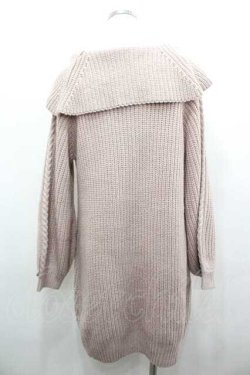 画像2: axes femme / W編み上げニットチュニック  ピンク I-26-01-15-009-AX-OP-SA-ZI