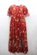 画像1: WONDERFUL WORLD / ジャム瓶フルーツ柄半袖ワンピース  赤 I-26-01-15-080-LO-OP-SA-ZI (1)