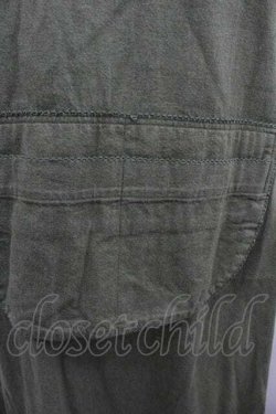 画像4: WONDERFUL WORLD / たんぽぽうさぎ刺繍ジャンパースカート  カーキ I-26-01-15-083-LO-OP-SA-ZI