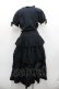 画像2: WONDERFUL WORLD / 二重袖半袖ワンピース  ブラック I-26-01-15-084-LO-OP-SA-ZI (2)