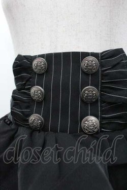 画像3: Chalmiere / ストライプフリルスカート M ブラック I-26-01-15-085-0-SK-SA-ZI