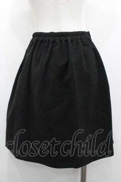 画像2: Ank Rouge / フロントボタンミニスカート  黒 I-26-01-15-086-CA-SK-SA-ZI