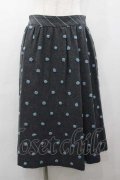 Jane Marple / ドットスカート  グレーＸサックス I-26-01-15-087-JM-SK-SA-ZI