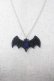 画像1: Moi-meme-Moitie / 蝙蝠ロゴアクリルネックレス  黒 I-26-01-15-094-MO-AC-TE-ZI (1)