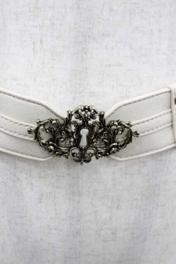 画像2: Kurumi Collaboration / マリンシークレット鍵穴ベルト  アイボリー I-26-01-15-095-0-ZA-SA-ZI