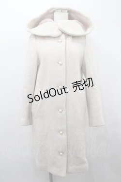 画像1: Franche Lippee / ファーフードコート  ピンク I-26-01-15-011-LO-CO-SA-ZI