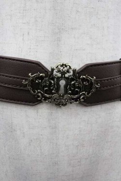 画像2: Kurumi Collaboration / マリンシークレット鍵穴ベルト  ダークブラウン I-26-01-15-096-0-ZA-SA-ZI