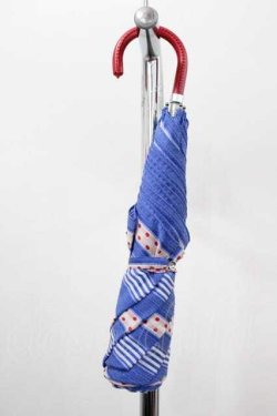 画像3: Jane Marple Dans Le Salon / ボーダードット折り畳みアンブレラ  青Ｘ白Ｘ赤 I-26-01-15-101-JM-ZA-SA-ZI