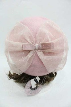 画像1: m petit by misako / AM*NIリボンベレー  ピンク I-26-01-15-102-LO-AC-SA-ZI