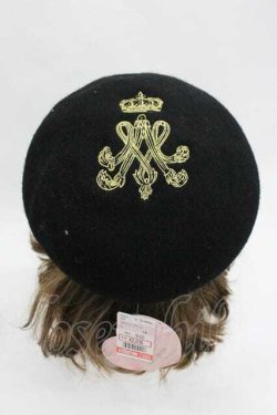 画像1: m petit by misako / バスクベレー  黒 I-26-01-15-105-LO-AC-SA-ZI