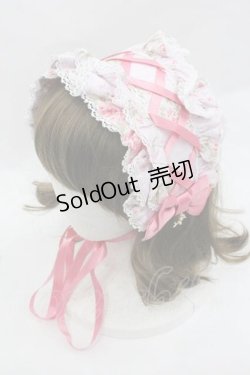 画像1: metamorphose / シャーロットレースアップヘッドドレス  ピンク I-26-01-15-108-ME-AC-SA-ZI