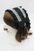 Chalmiere / ストライプリボンヘッドドレス  ブラック I-26-01-15-109-0-AC-SA-ZI