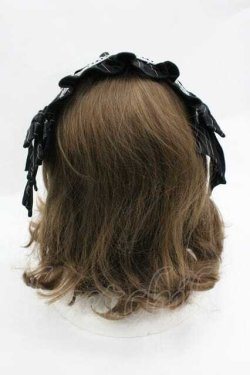 画像3: Chalmiere / ストライプリボンヘッドドレス  ブラック I-26-01-15-109-0-AC-SA-ZI