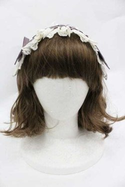 画像2: LOLITAその他(お買取対象外) / パールリボンレースヘッドドレス  パープルＸアイボリー I-26-01-15-113-LO-AC-SA-ZI
