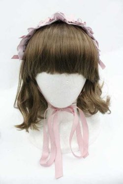 画像2: Chalmiere / フリルロングヘッドドレス  ピンク I-26-01-15-114-0-AC-SA-ZI